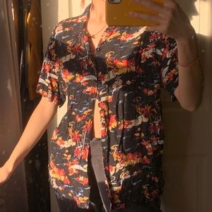 Pacsun Día de los Muertos button up!!